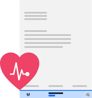 Illustration of a healthcare document
