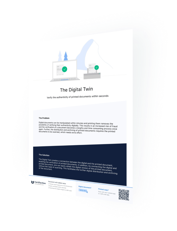 Illustration of a Digital Twin page