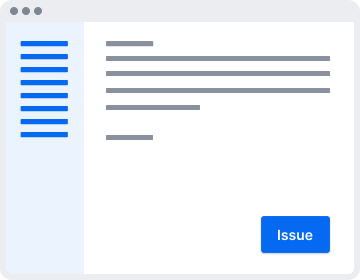 Illustration of a certify button